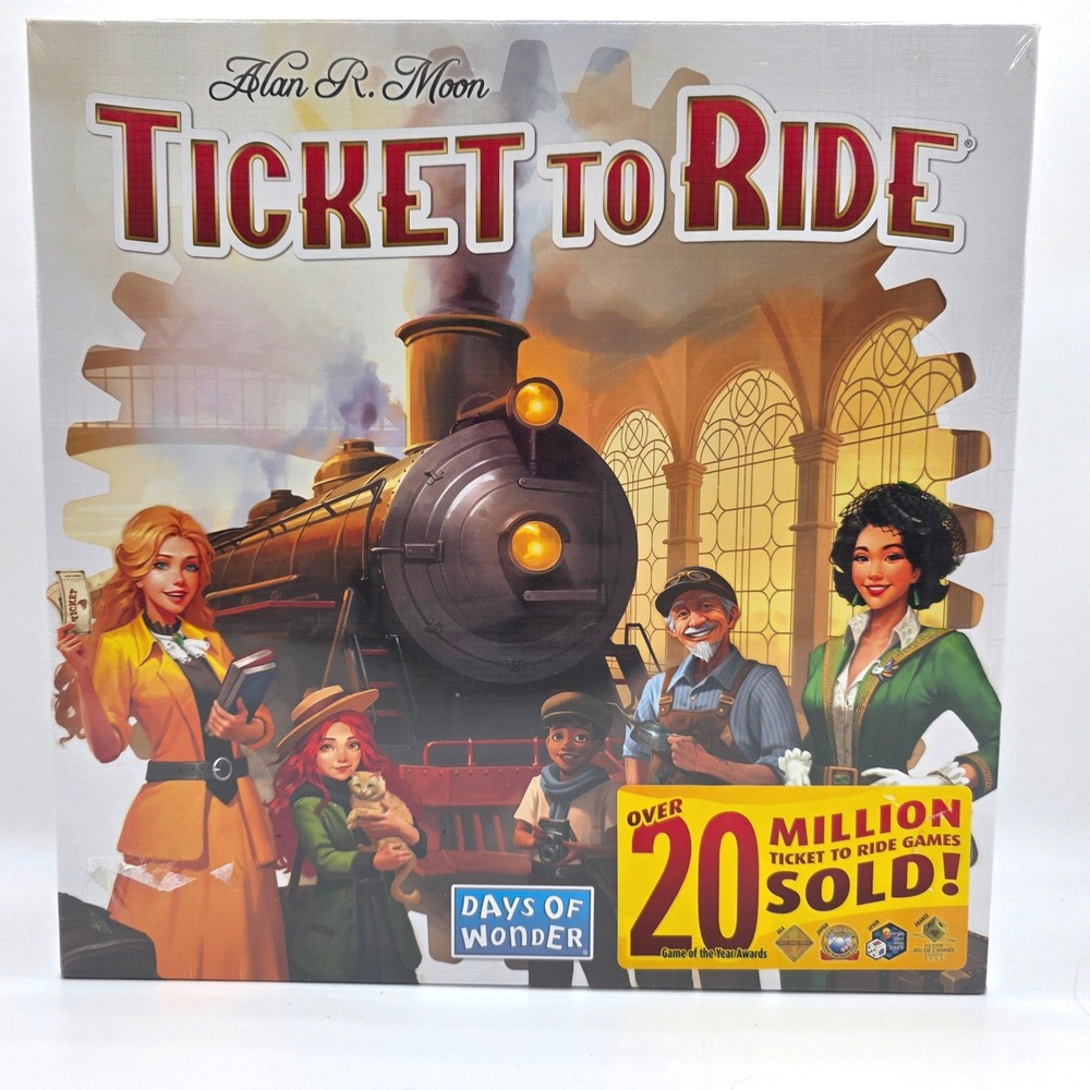 Ticket to Ride Board Game Days of Wonder North America 2025 Refresh NEW
